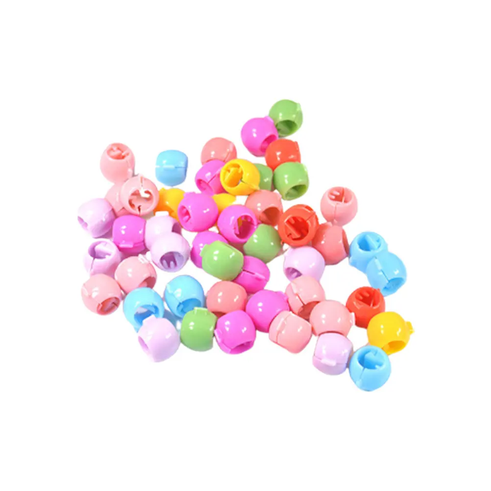 

50pcs Hair Clips Candy Accessories Mini Round Buckle Colored Girls Beads Hairpin Snap Barrettes Kids Hairstyle Tools