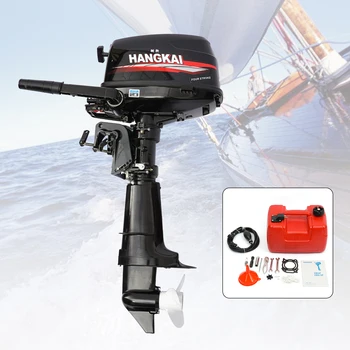 HANGKAI-Moteur hors-bord 123CC 4 temps 6.5 HP, avec système de refroidissement par eau, pour petits bateaux (PLS select, deux parties)