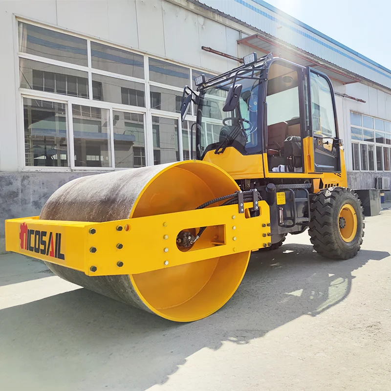 رائجة البيع صغيرة منخفضة الوقود ملموسة الطريق الأسطوانة الضاغطة ذاتية الدفع الضوء الاهتزازي ركوب على أسطوانة الطريق