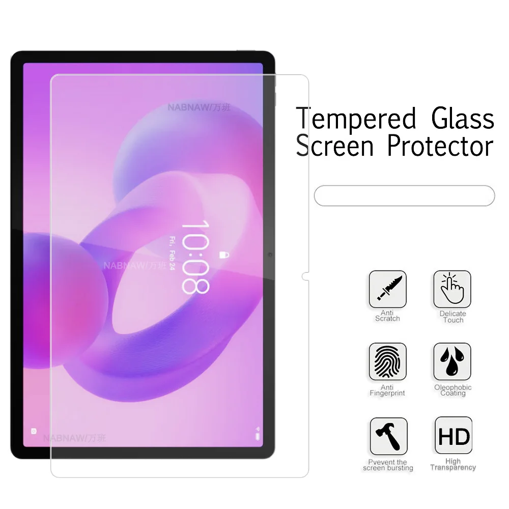 2 Pieces HD Scratch Proof Tempered Glass Screen Protector For Lenovo Idea Tab Pro 12.7 2025 Tablet Hard Protective Film