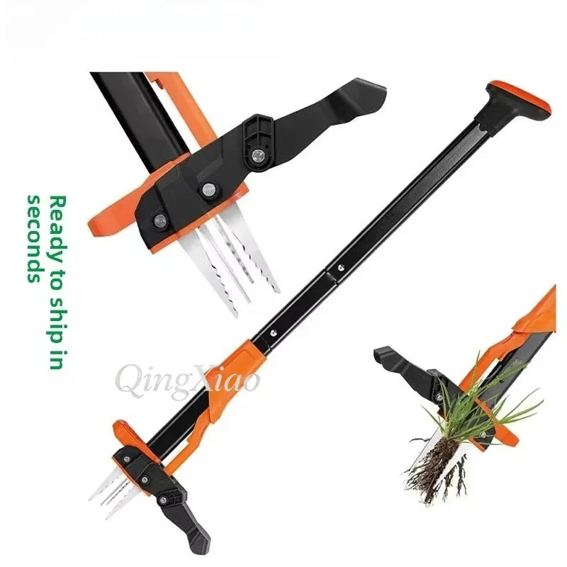 Stand Up Weed Puller Manual Root Remover Long Handle Garden Tool for Lawn Backyard Patio Yard Maintenance