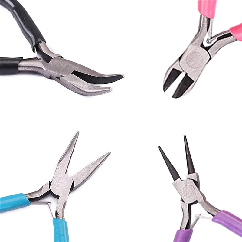 

A83F-8 Pack Jewelry Pliers Jewelry Making Pliers Tools Kit For Wire Wrapping Earring Craft Making Supplies