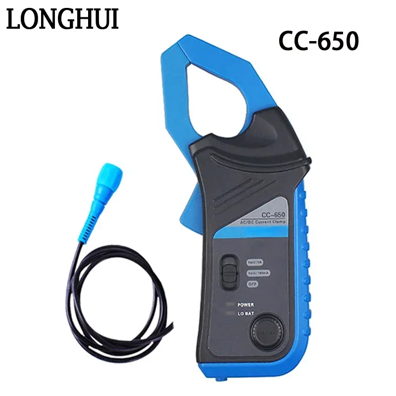 Car Oscilloscopes CC-650 AC/DC Current Clamp Meter CC650 Oscilloscope AC/DC 400Hz Bandwidth 1mV/10mA 650A and BNC Plug Connector