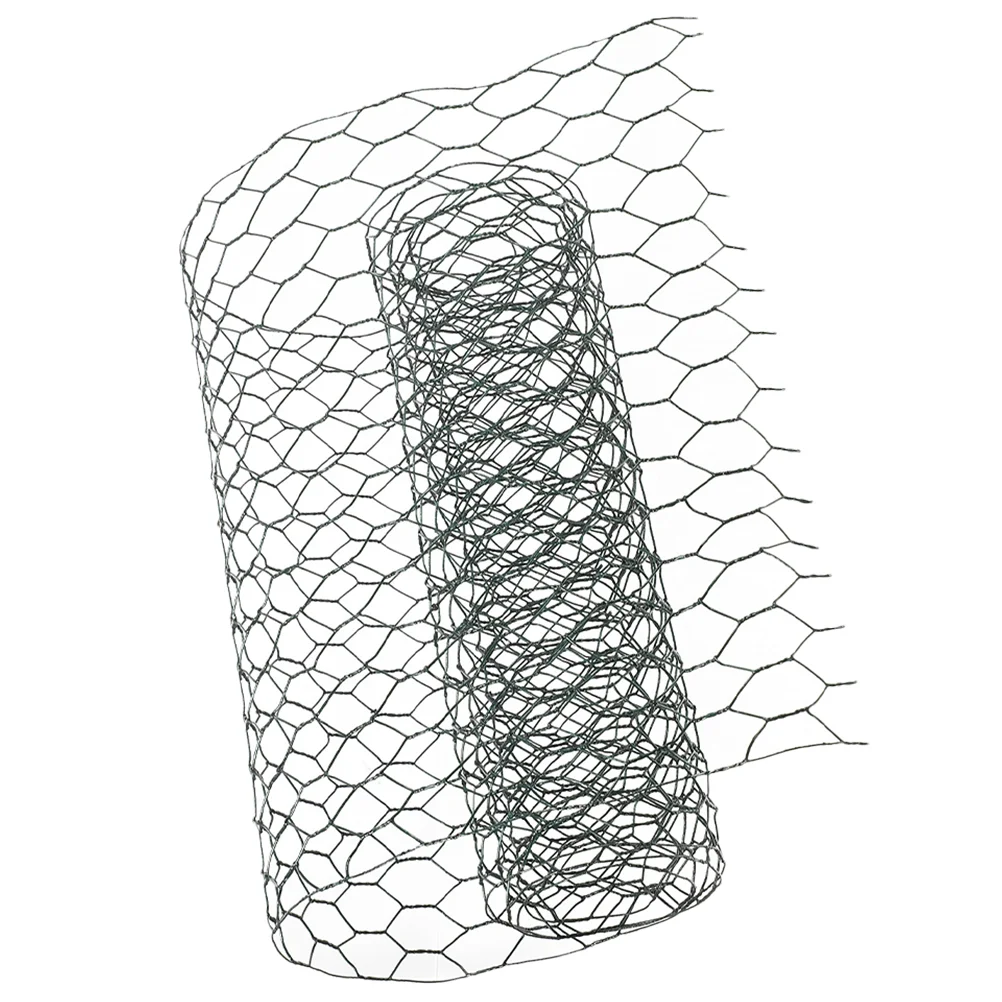 

Fence Gardening Wire Mesh Chicken for Crafts Flower Arranger Silk Screen Floral Netting Green