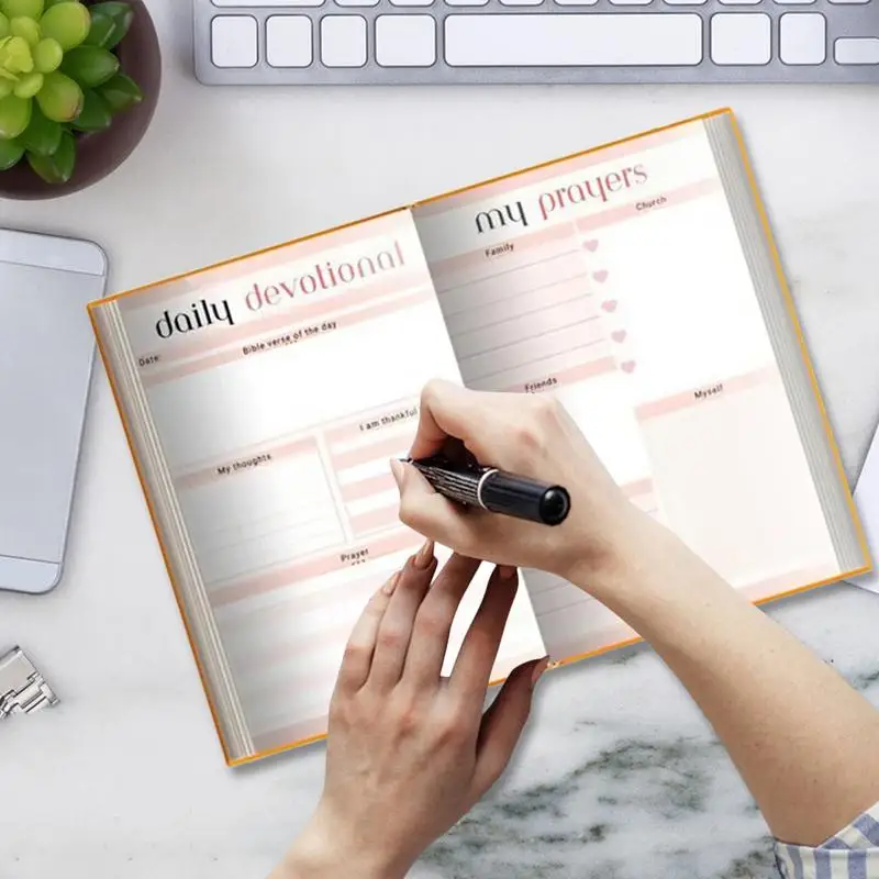 Gebedsdagboek Notitieboekje Spiraalvormig notitieboek Spiraalorganisatoren Planners Dagelijks begeleide devotionele journaling Bijbelstudiebenodigdheden voor