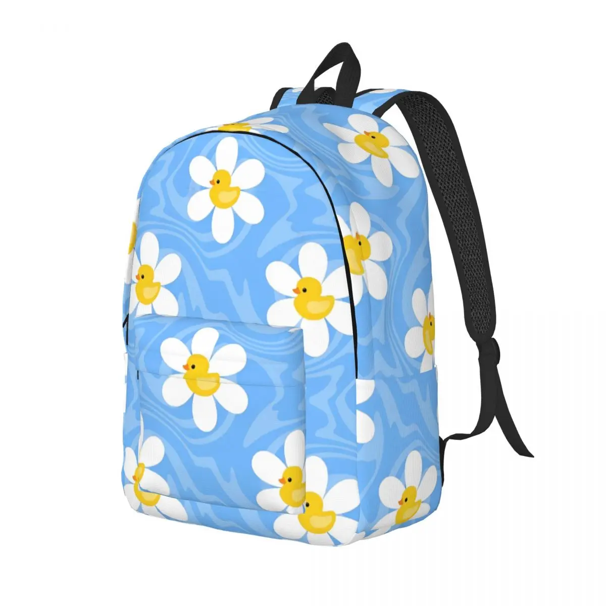 Cute Duck Flower Cartoon Backpack Middle High College School Student Bookbag Teens Daypack Sports