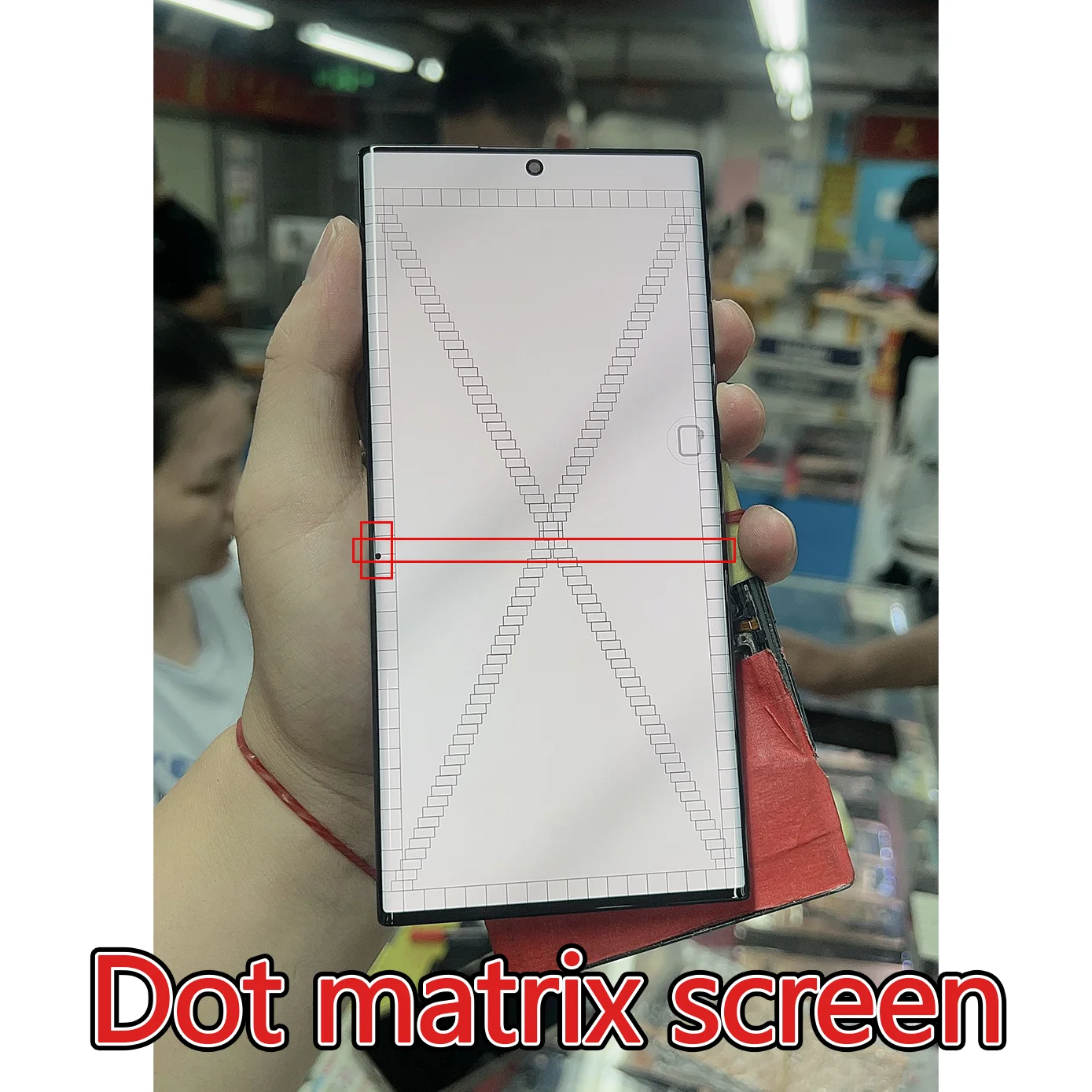 AMOLED has Defect burn point line for Samsung S22 Ultra S908B Touch Screen for S22 Ultra Display with Back Glass