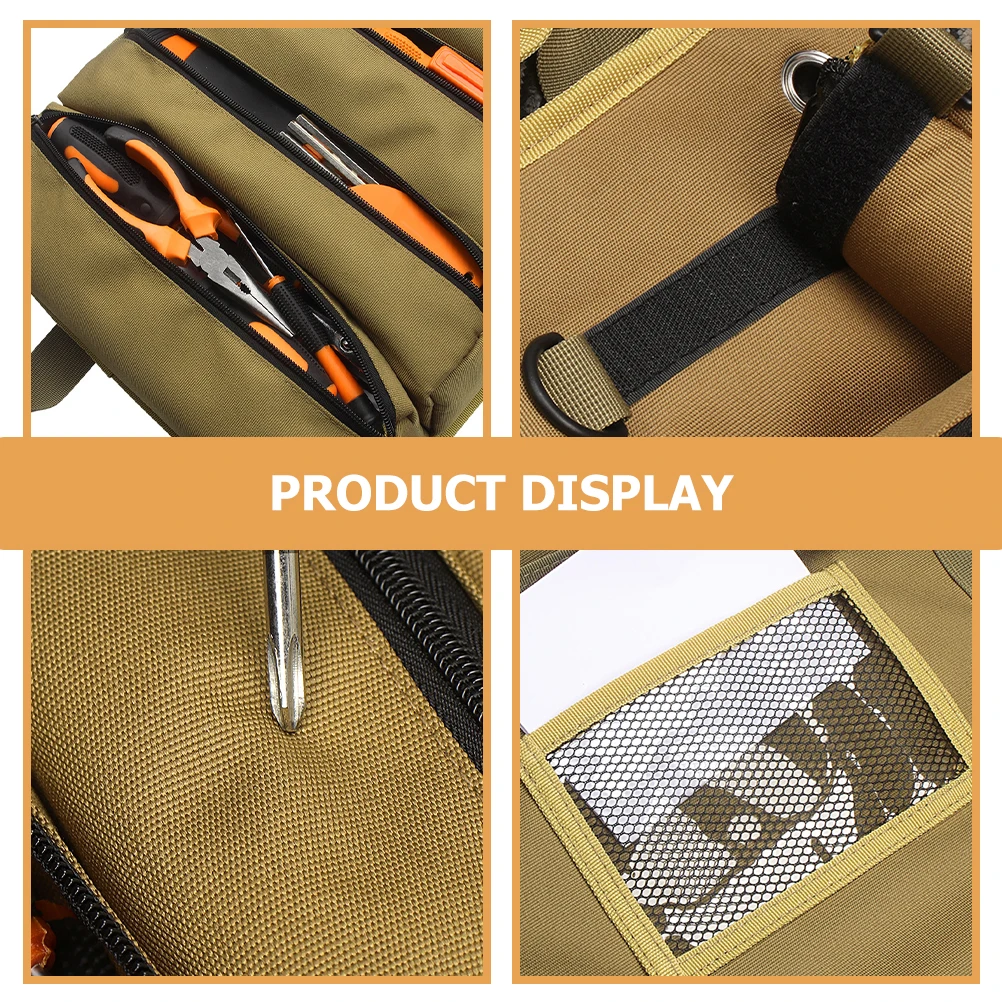 

Electrician Tool Kit Large Capacity Heavy Duty Oxford Cloth Pouch Organizer Storage Bag for Tools Carpenters Plumbers Handymen