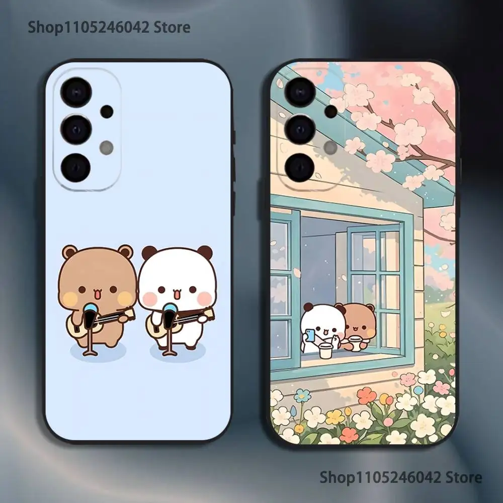 Bonito BuBu DuDu Capa Preta Capa de Telefone Para Samsung S25, S24, S21, S22, S23, S30, Ultra, S20, Plus, Fe, Lite, 5G