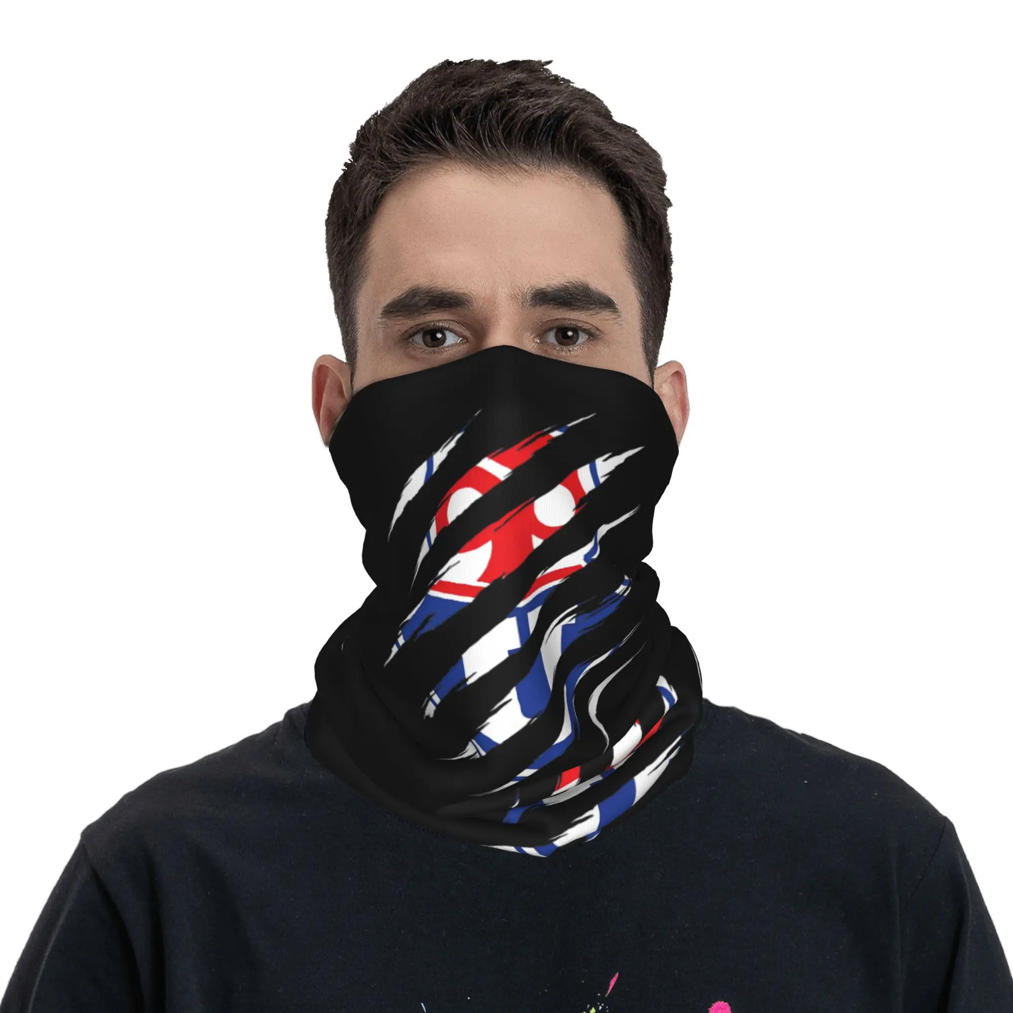 Universidad de Chile Chilean Football Santiago Bandana Neck Gaiter Printed Chuncho Wrap Scarf Multi-use Balaclava Riding Unisex