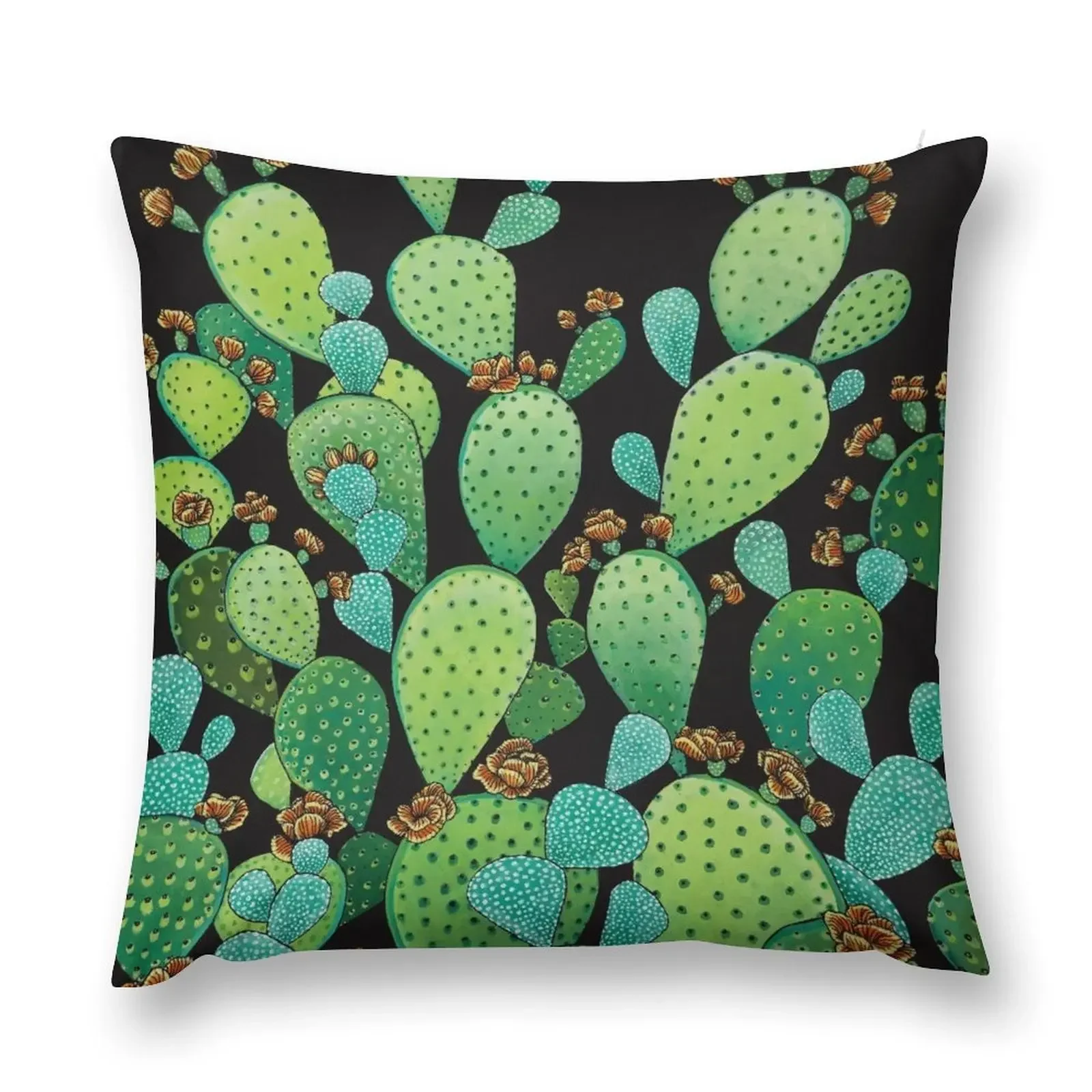 Prickly Pear Illustration Throw Pillow Cushions For Decorative Sofa Pillowcase Cushion Throw Pillow pillow