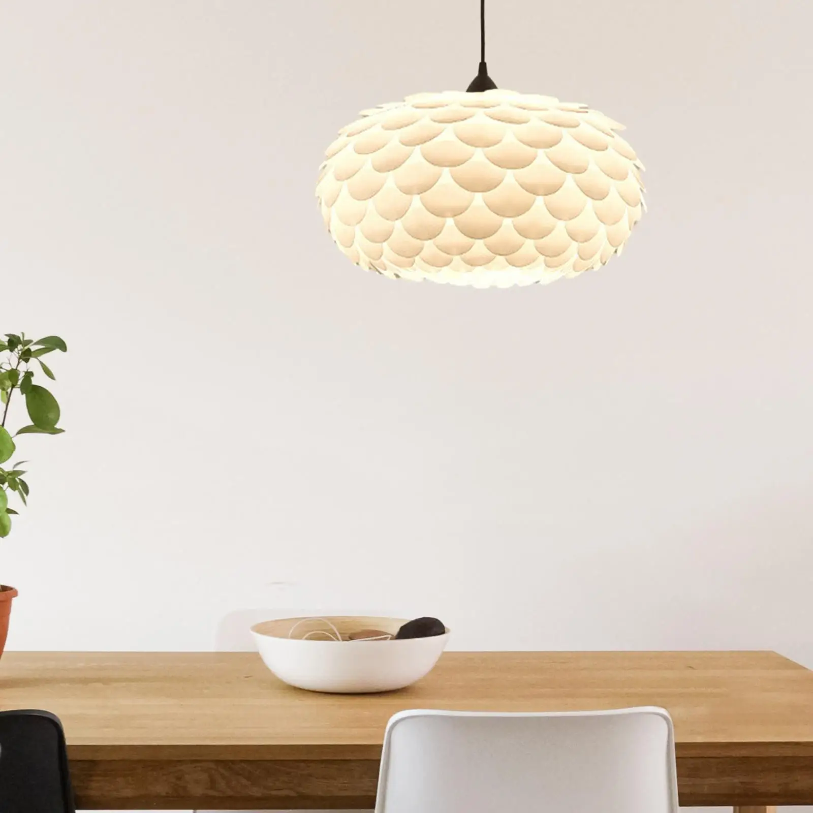 

Pendant Lamp Shade White Decorative for Coffee Shop Restaurant Farmhouse