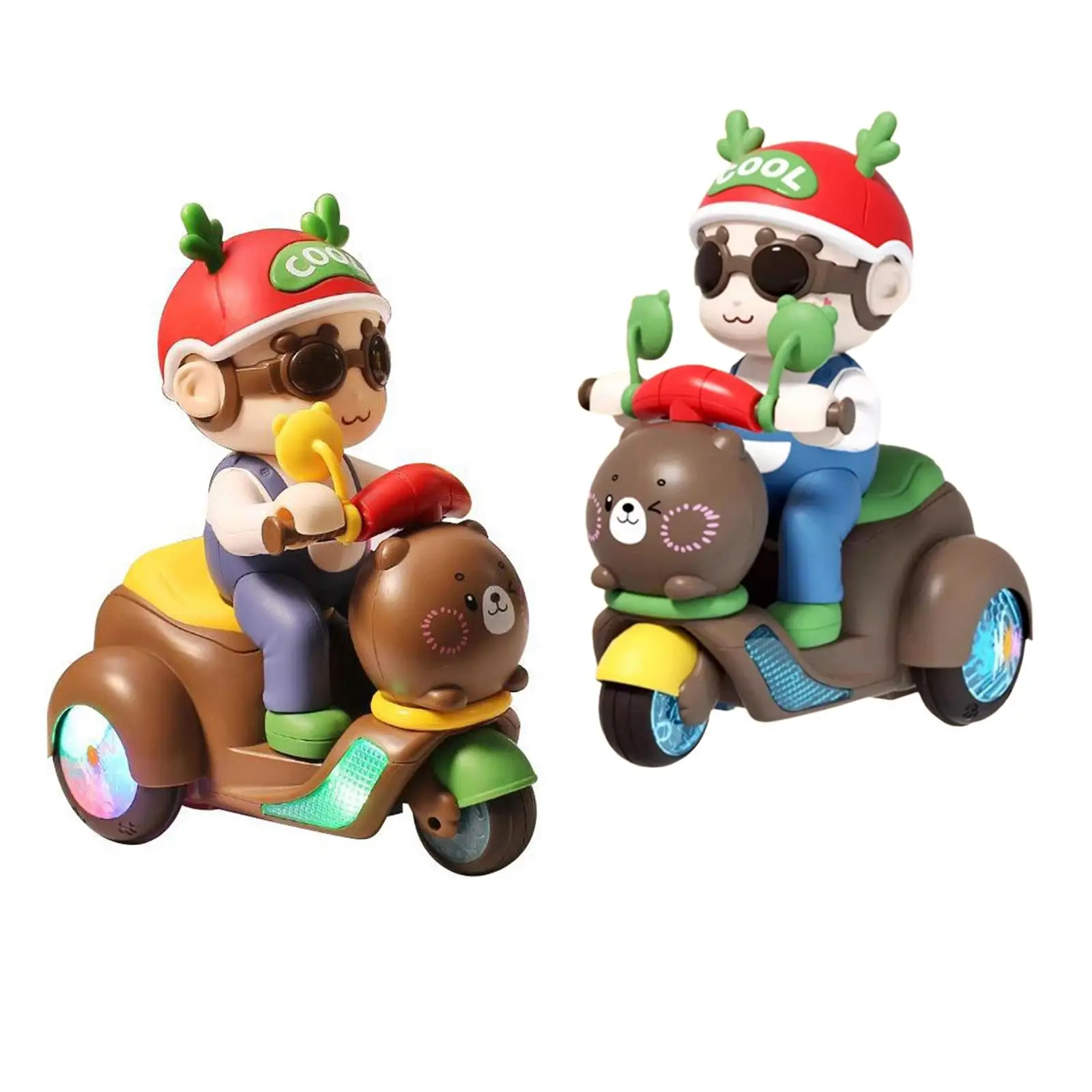 Novelty Boys Electric Tricycle Stunt Motorcycles for Girls Kids Age 1 2 3 4