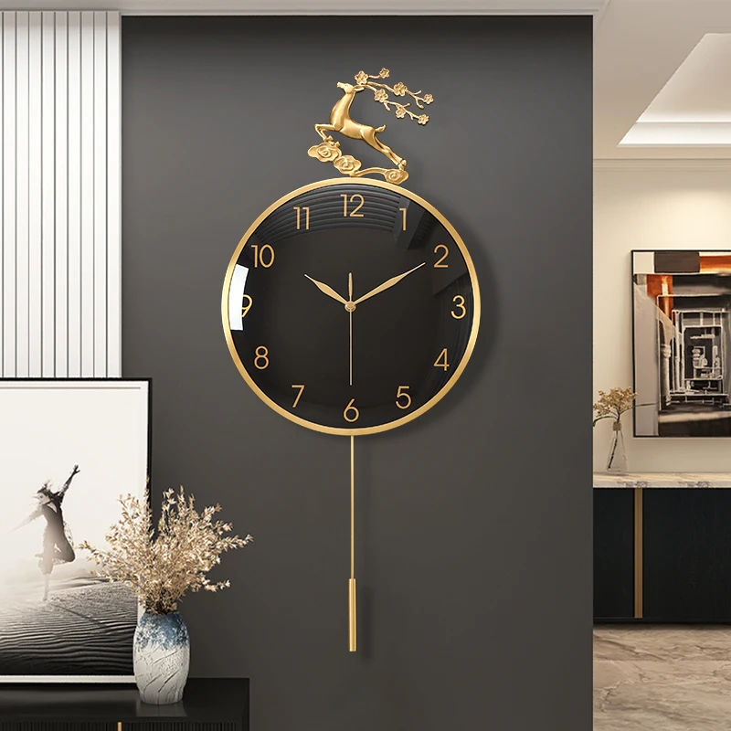 

Industrial Living Room Wall Clock Round Aesthetic Modern Minimalist Wall Clock Interior Unique Relojes De Pared Home Accessories