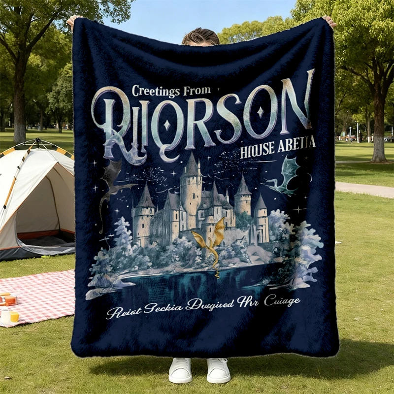 Xaden Riorson House Bookish Cozy Blanket, Iron Flame Dragon Rider Crewneck, Basgiath War College, Fantasy Book Gift