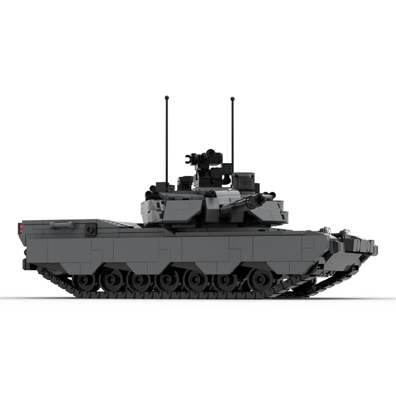 MOC 전쟁 장비 Abrams X 현대 군사 탱크 모델 DIY 조립 빌딩 블록 장난감 어린이 생일 선물