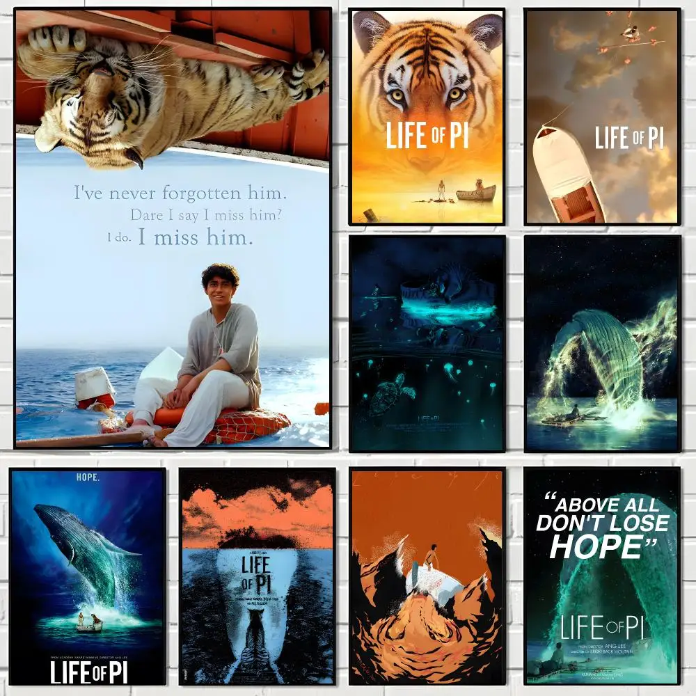 Movie L-Life of Pi Poster Aesthetic Wall Art Canvas Poster Room Decoration Items Bedroom Decor