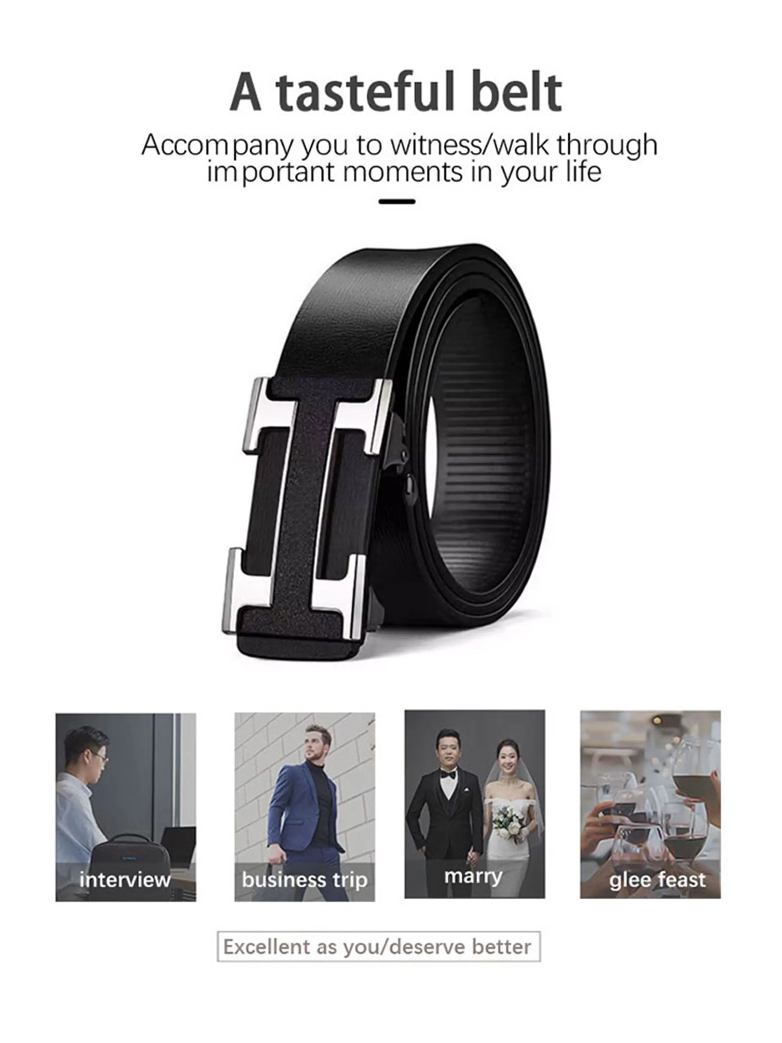 

Новый мужской ремень с буквенной пряжкой, широкие модные повседневные деловые ремни Joker.