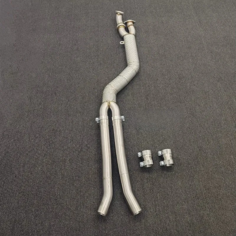 Performance Exhaust Middle Pipe Stainless Steel Heat Shield Fit cxl