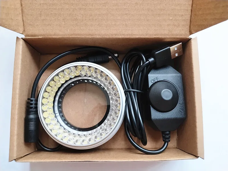 

USB Interface 5V High Brightness 72 Light Source Adjustable Microscope LED Ring Light Body Vision Industrial Camera Fill Light