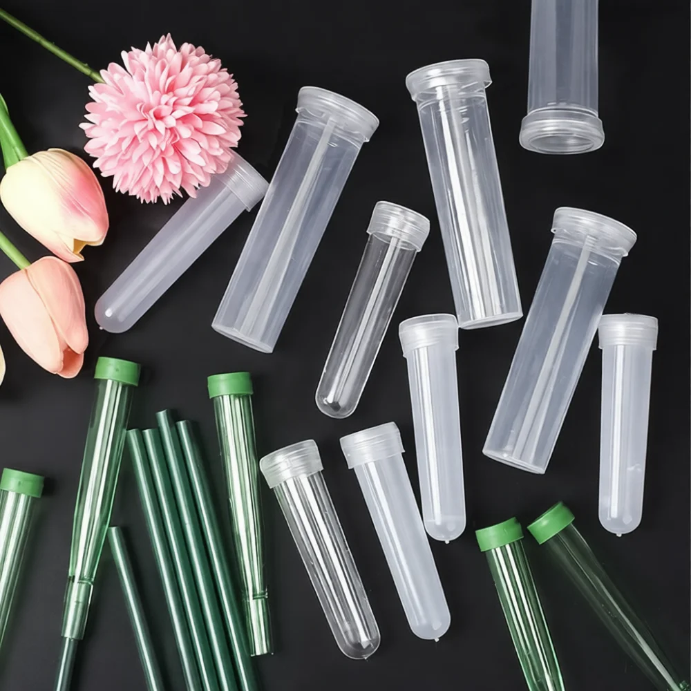 Floral Water Tubes Fresh Flower Nutrient Vials Hydration For Orchid Rose Hydrangea Preservation Professional Florist Supplies
