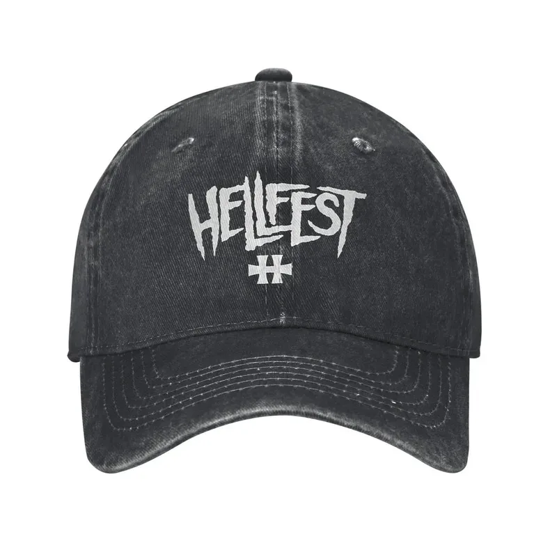 Baseball Cap Hellfest Heavy Metal Music Summer Y2k Cute Hip Hop Hats Couple Women Print Outdoor Gym Adjustable Baseball Caps