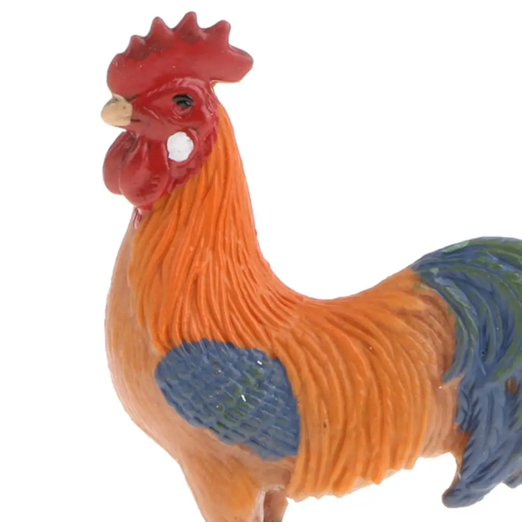 2 figurines en plastique de la ferme dorée, modèle animal, jouet d'apprentissage pour enfants, cadeau