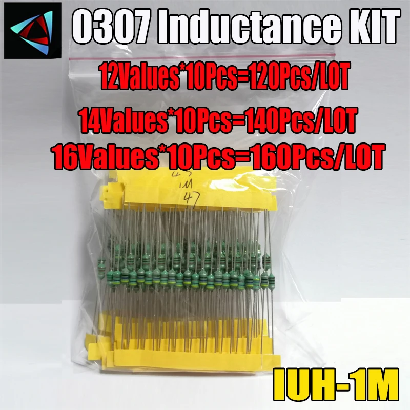 0307 DIP 1/4W Color Ring inductance Each 10PCS Inductors Assorted Set Kit 1UH 10 22 33 47 100 150 220 330 470 560 1MUH