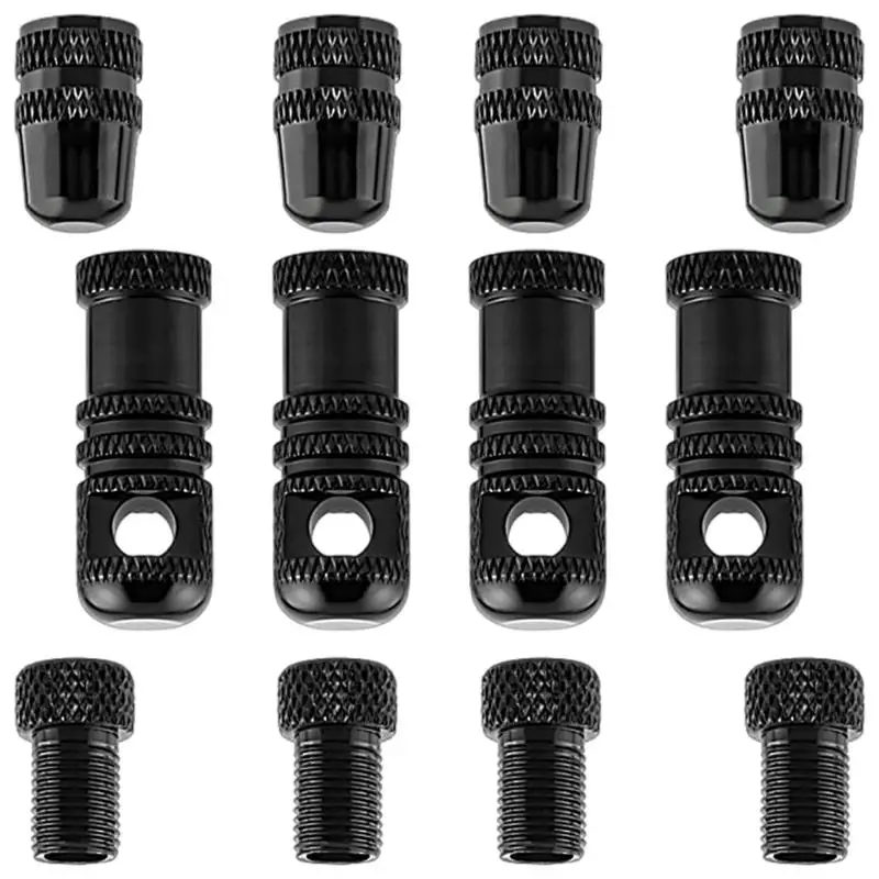 R6FE Aluminium Alloys Valves Stem Caps Set Strong Sealing Tubeless Tire Valves Caps