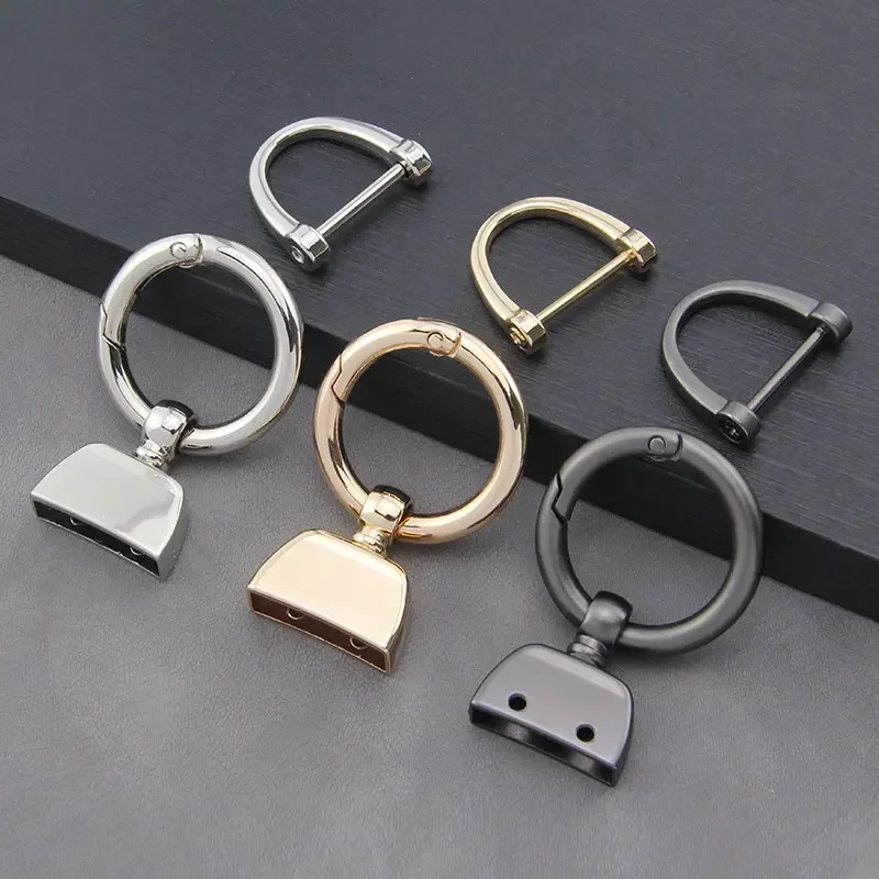 

DIY Horseshoe Buckles Hardware Key Chain Ring Batch Accessories Metal Pendants Keychains Whole sale Bulk Factory