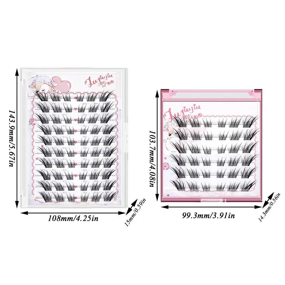 Sztuczne rzęsy typu \"fox eye\" 6/10 rzędów, samoprzylepne, bez kleju, kępki rzęs DIY, manga eyes, przedłużanie rzęs, powiększanie oczu, do codziennego użytku.