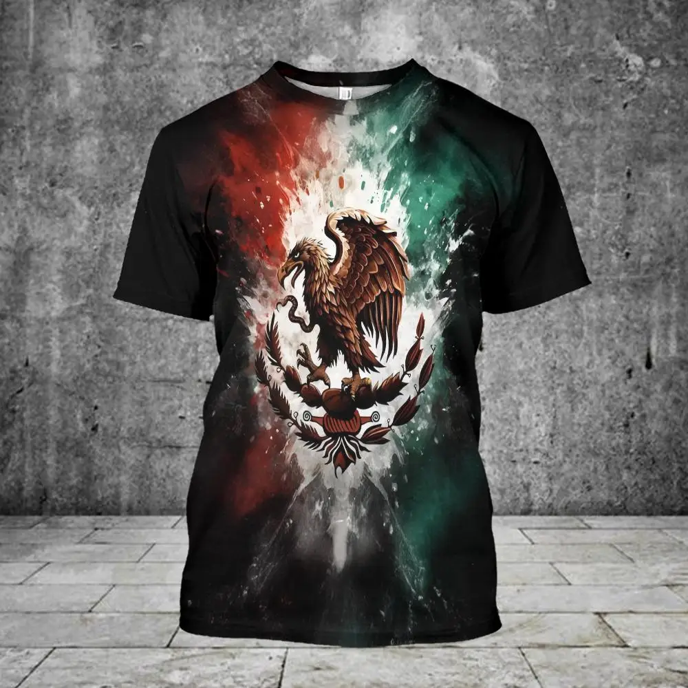 Mexican Man T-Shirt Unisex Casual Short Sleeved T-Shirts Round Neck Streetwear Mexican Tees Tops Oversized Men's Clothing Xl