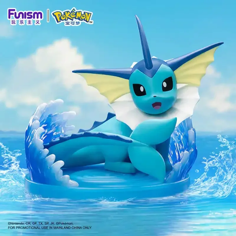 Genuine FUNISM Pokemon Eevee Vaporeon Jolteon Flareon Anime Action Figure Model Toys Gift for Birthday