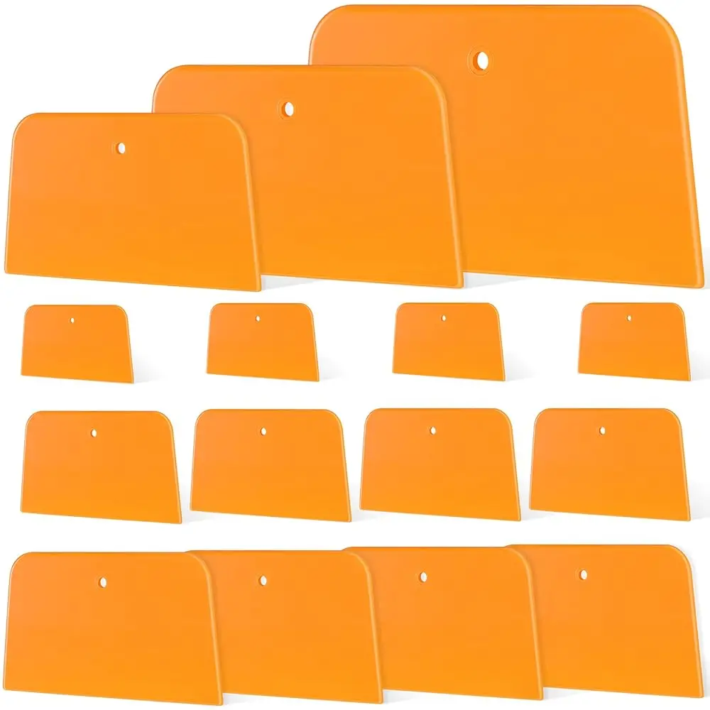 

Body Filler Spreaders Plastic Tools For Automotive Applying Putties Glazes Caulks And Paint(15 Pcs,3 Sizes)