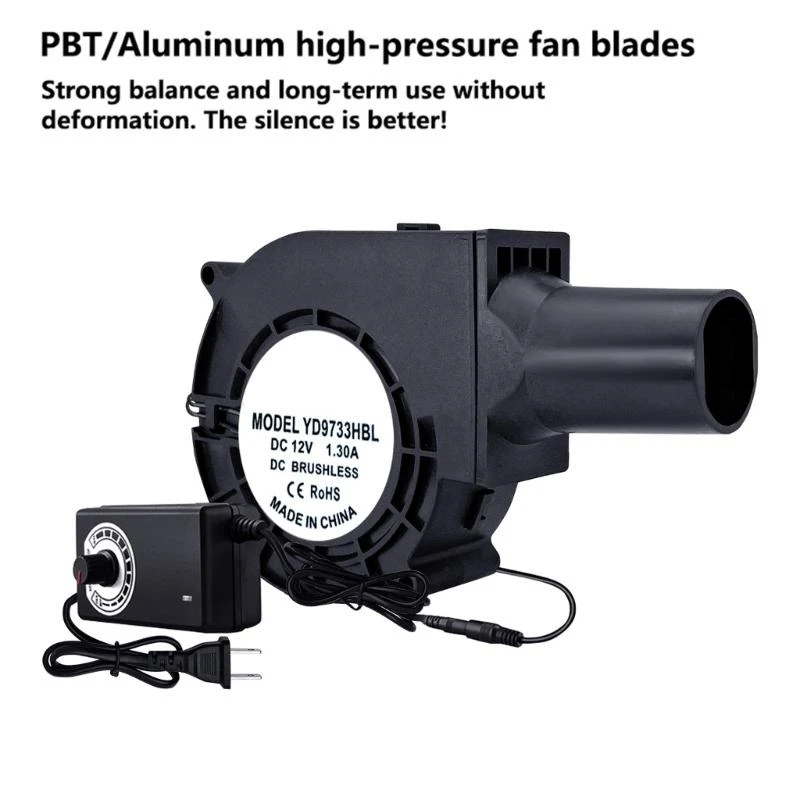 

Powerful 6200RPM Ball Bearing Blower Fan For Home Ventilation Outdoor Grilling