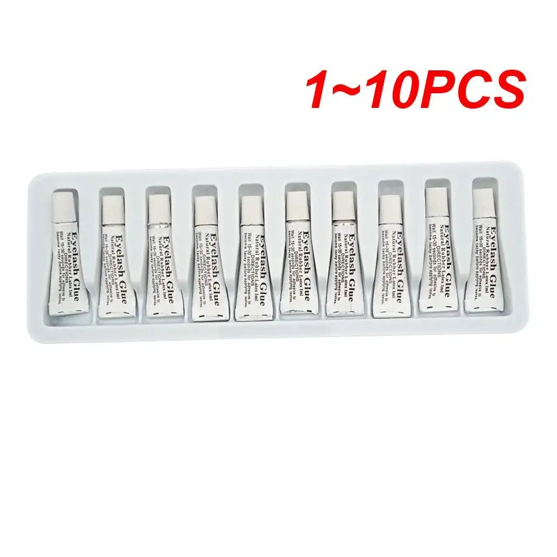 Lot de 1 à 10 Colle à Faux Cils, Transparent, Blanc, Multifonctionnel, Étanche, Longue Durée, Accessoires Cosmétique