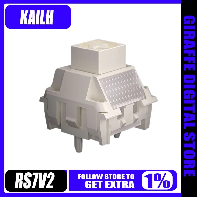 

Kaih ATK Jointly RS7V2 Магнитная ось Переключатель клавиатуры с возможностью горячей замены Линейная герметичная магнитная ось Бестрашная контрактная клавиатура в подарок