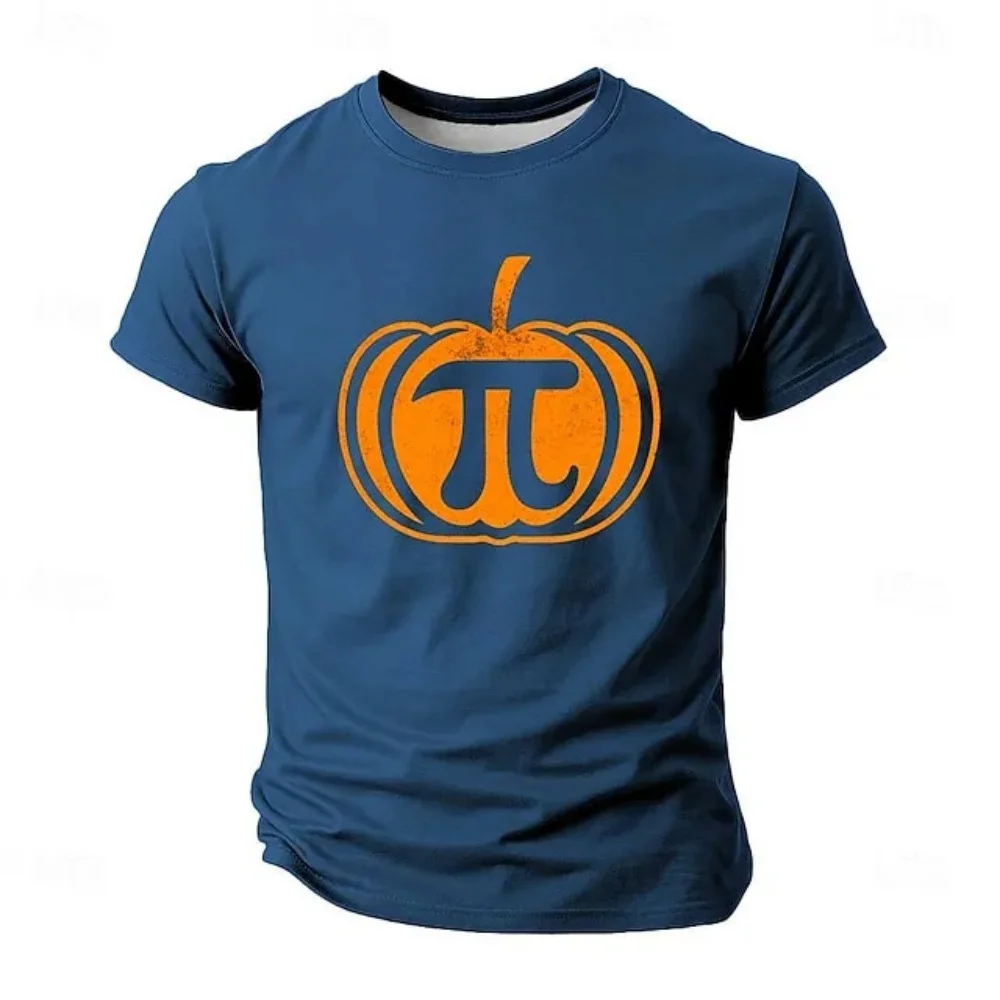Halloween Men's Short Sleeve T-shirts Pumpkin Graphic O-neck Streetwear Tshirt 3d Prited T-shirt Festival Celebration T-shirt