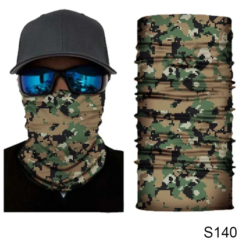 Camouflage Nahtlose Radfahren Gesichtsmaske Schlauch Schal Hals Gamasche Bandana Unisex Stirnband Sturmhaube Gesichtsschutz für Outdoor-Sportarten – Detail 15