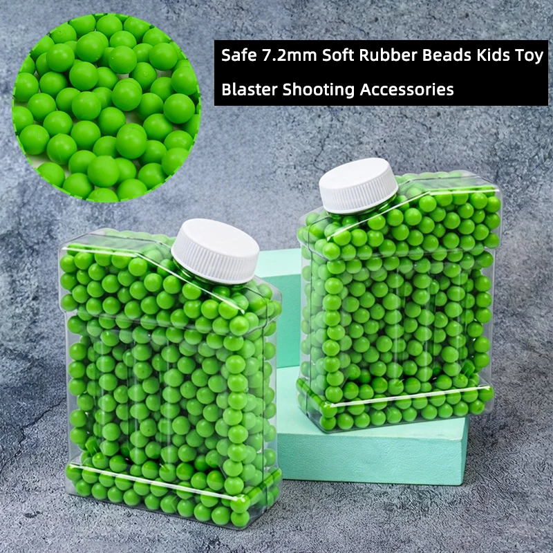 Green 7.2mm BB Soft Beads Non-toxic Toy Blaster Outdoor Shooting Game Accessories OL1