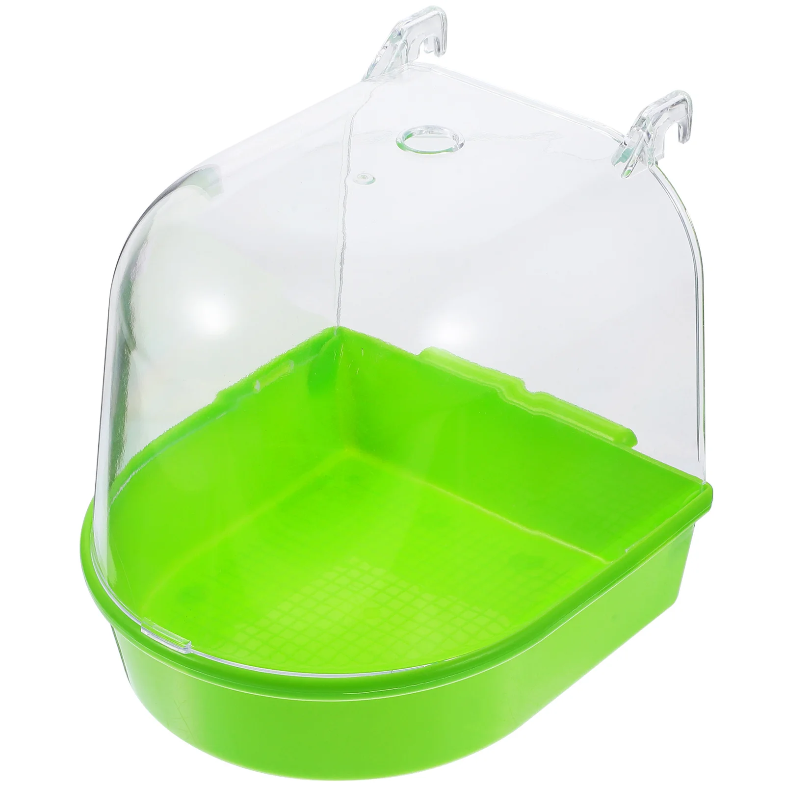 

Parrot Bird Bath Covered Multi Cage Bathing Solution for Small Birds Canary Budgies Easy Bird Bath Cage