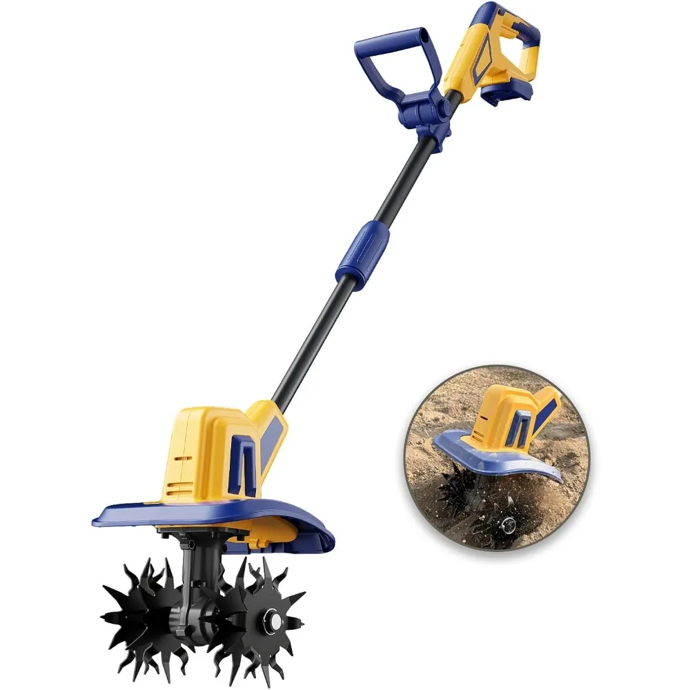 

Беспроводной культиватор-культиватор, совместимый с аккумулятором Dewalt 20 В (только инструмент), электрический садовый культиватор с 270 об/мин, 48 стальных зубьев, 8,7 дюйма