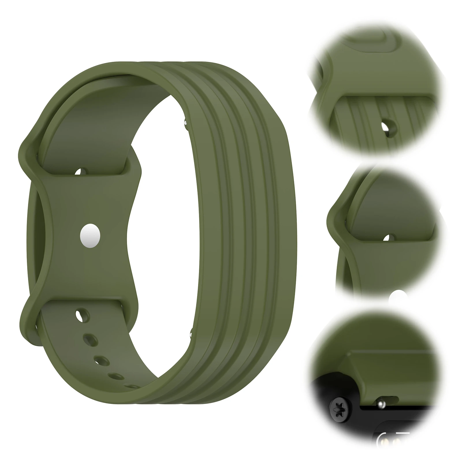 for CIRQA Smart Band Silicone Band Adjustable Sport Watch Strap for Daily Commute Gym Workout Outdoors Activities