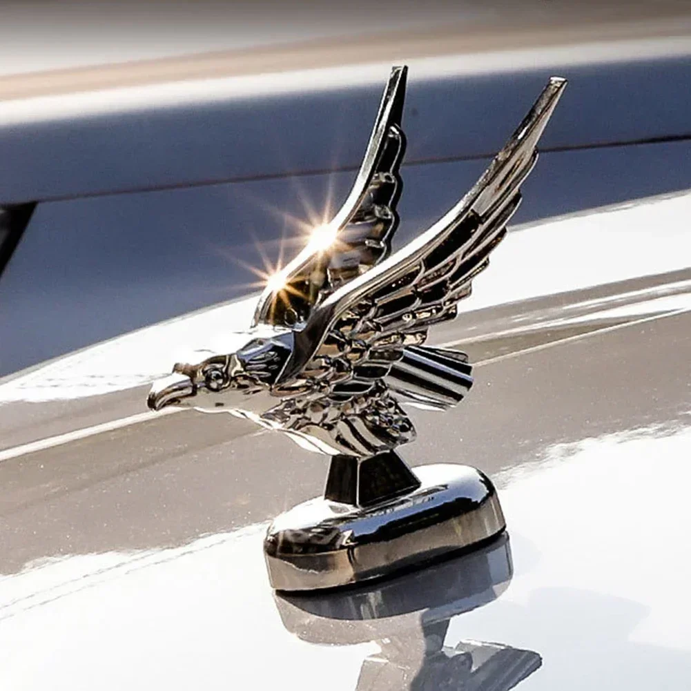 3D Flying Eagle Emblem Car Logo Front Hood Ornament Car Car Stickers Eagle Badge Stickers Badge Accessories Chrome Decorati G9V5