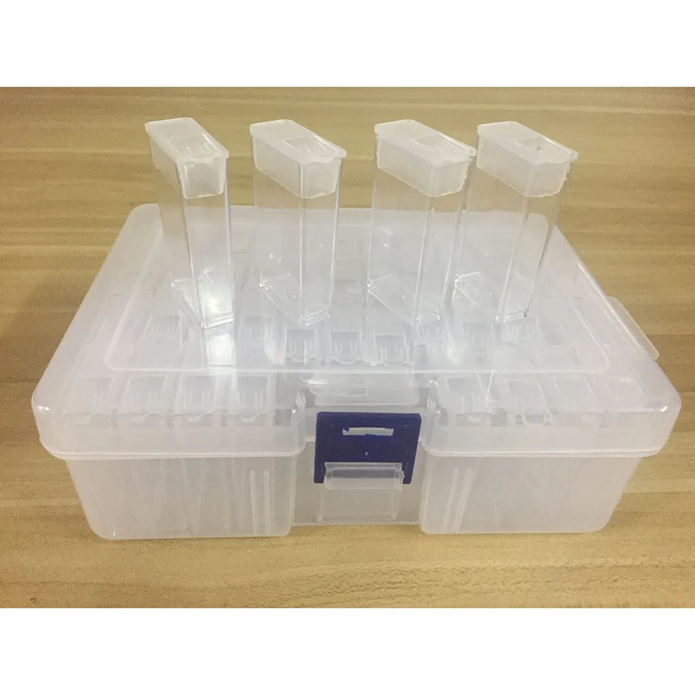 

Прозрачный пластиковый контейнер для хранения с выдвижными разделителями, 42 ячейки, органайзер для бусин, украшений, страз, нейл-арта, сережек