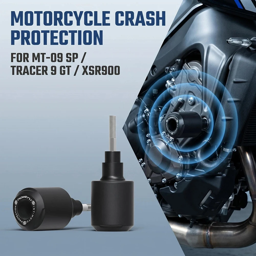 Frame Sliders Crash Protector Accessories For Yamaha Tracer 9 GT XSR900 MT-09 SP 2021-2025 Motorcycle Falling Protection Pad