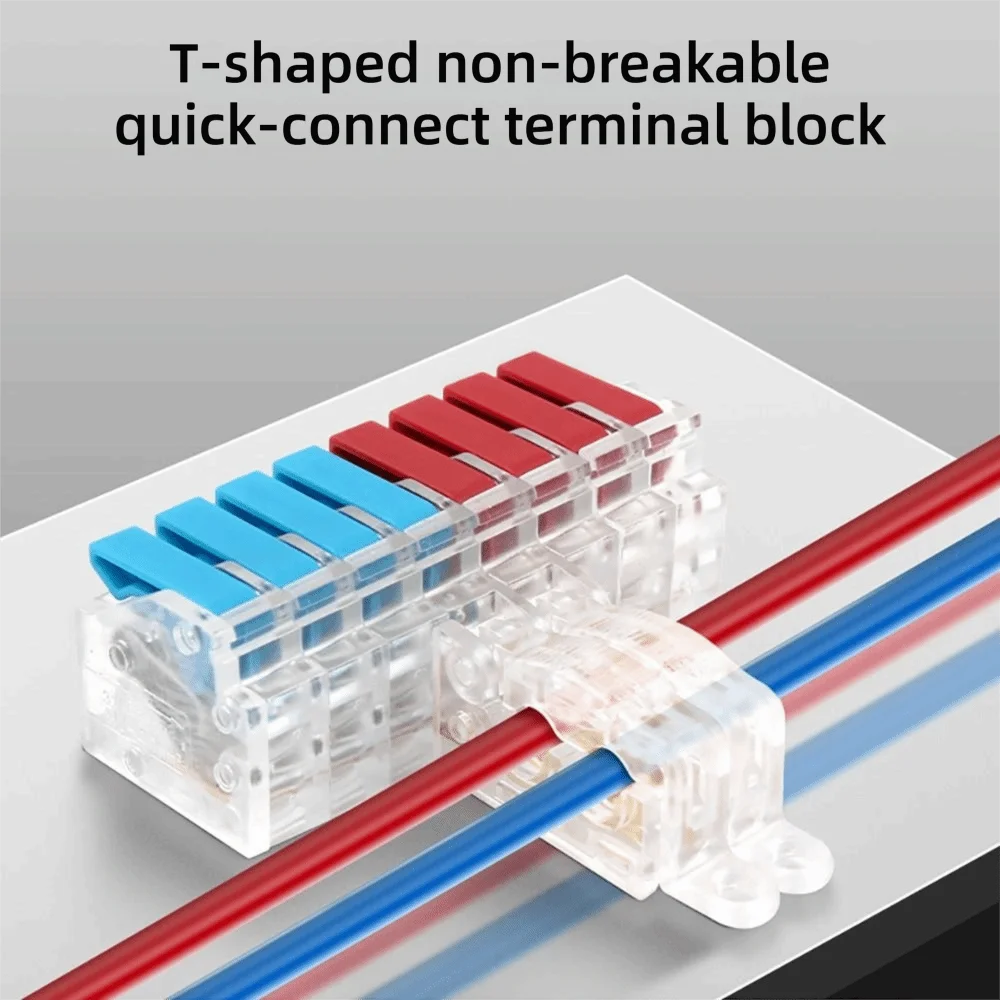New Mini Quick Terminal Block T type Universal Fast Connector Wiring Connector Electrical
