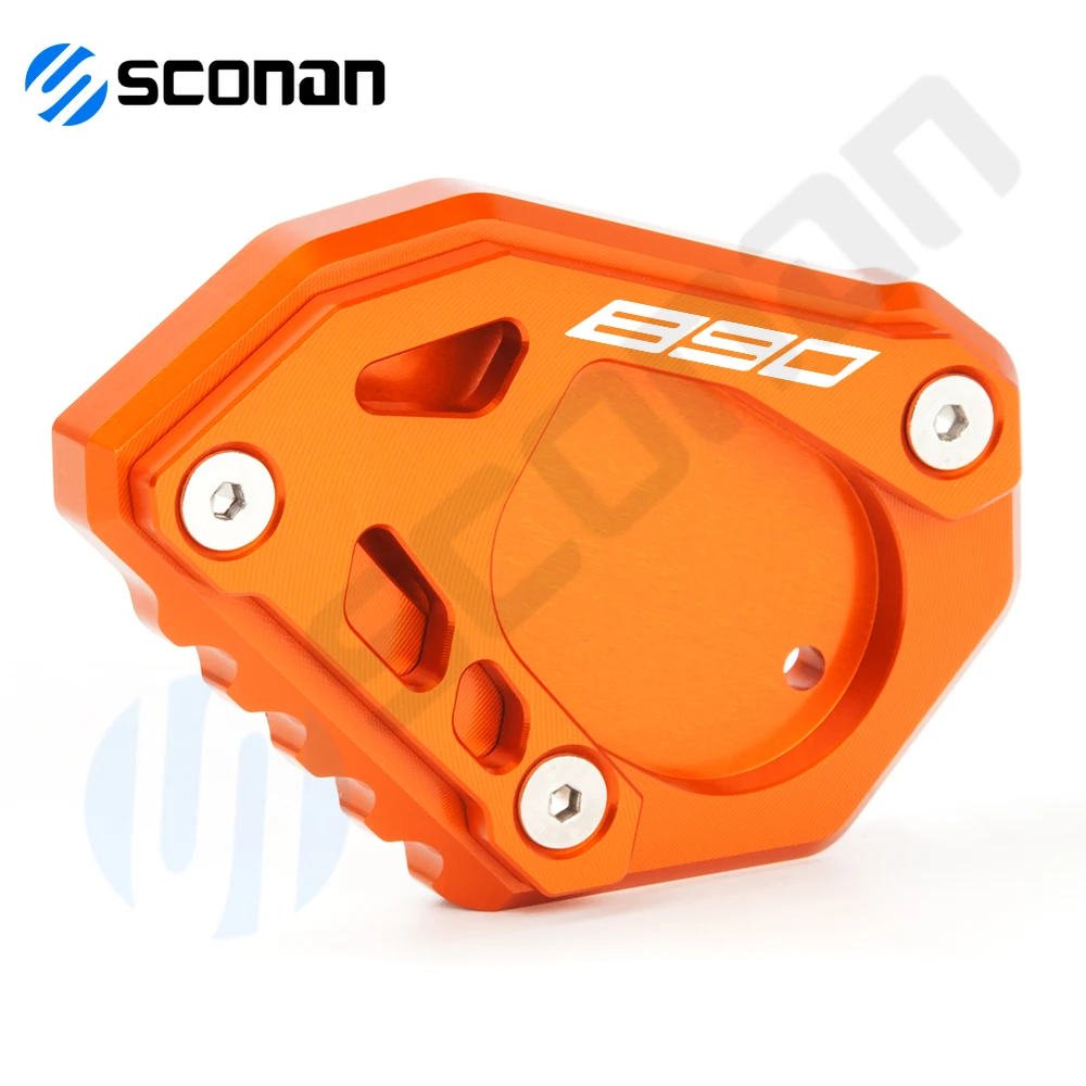 

For 890 Adventure 890 Adventure R 2021 2022 Motorcycle CNC Aluminum Kickstand Foot Side Stand Extension Pad Support Plate
