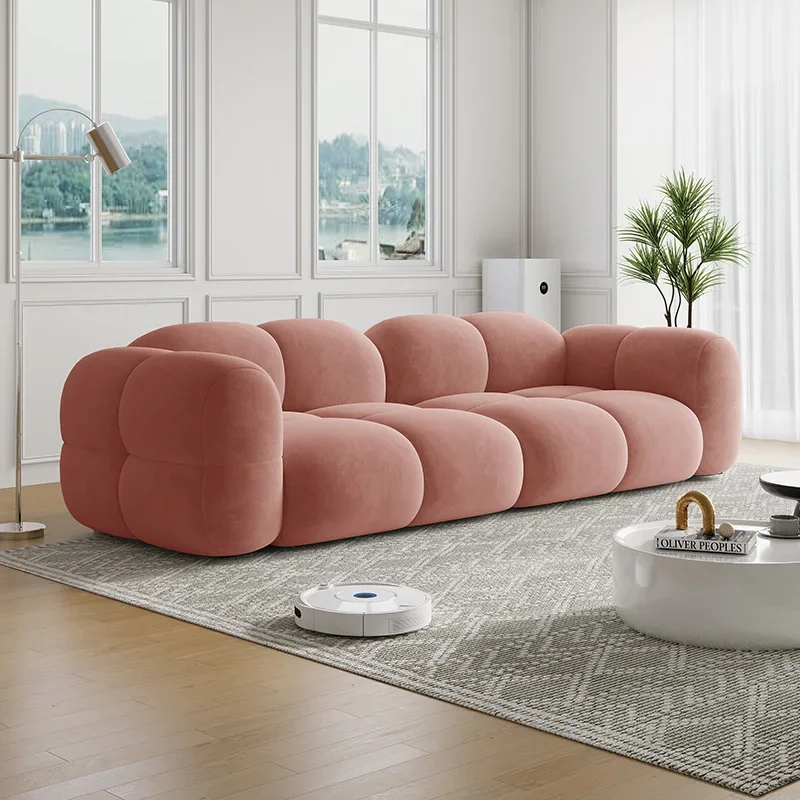 Theater Unique Living Room Sofas Clouds Ergonomic Cream Vintage Factory Couchs Organizer Leather Canape Salon Home Furnitures