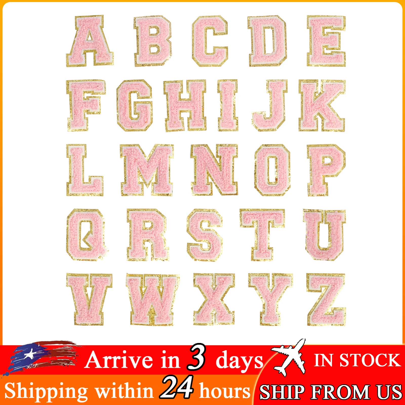 

156Pcs/6Set Applique Patches Letters Sew On or Iron On Alphabet Glitters Repair Patches Decorative Chenille Patches Exquisite